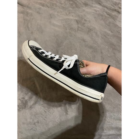 Converse Chuck Taylor Black SZ 10 Men 12 Women Low Top Tie New Strings - Picture 5 of 6